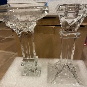 NIN Elegant Glass Candle Holders